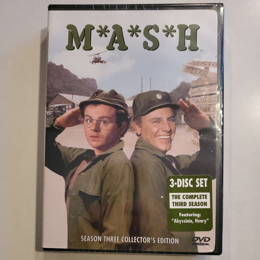 M*A*S*H collector’s edition 3-Disc Set, 2002 factory sealed DVD season 3 sb10