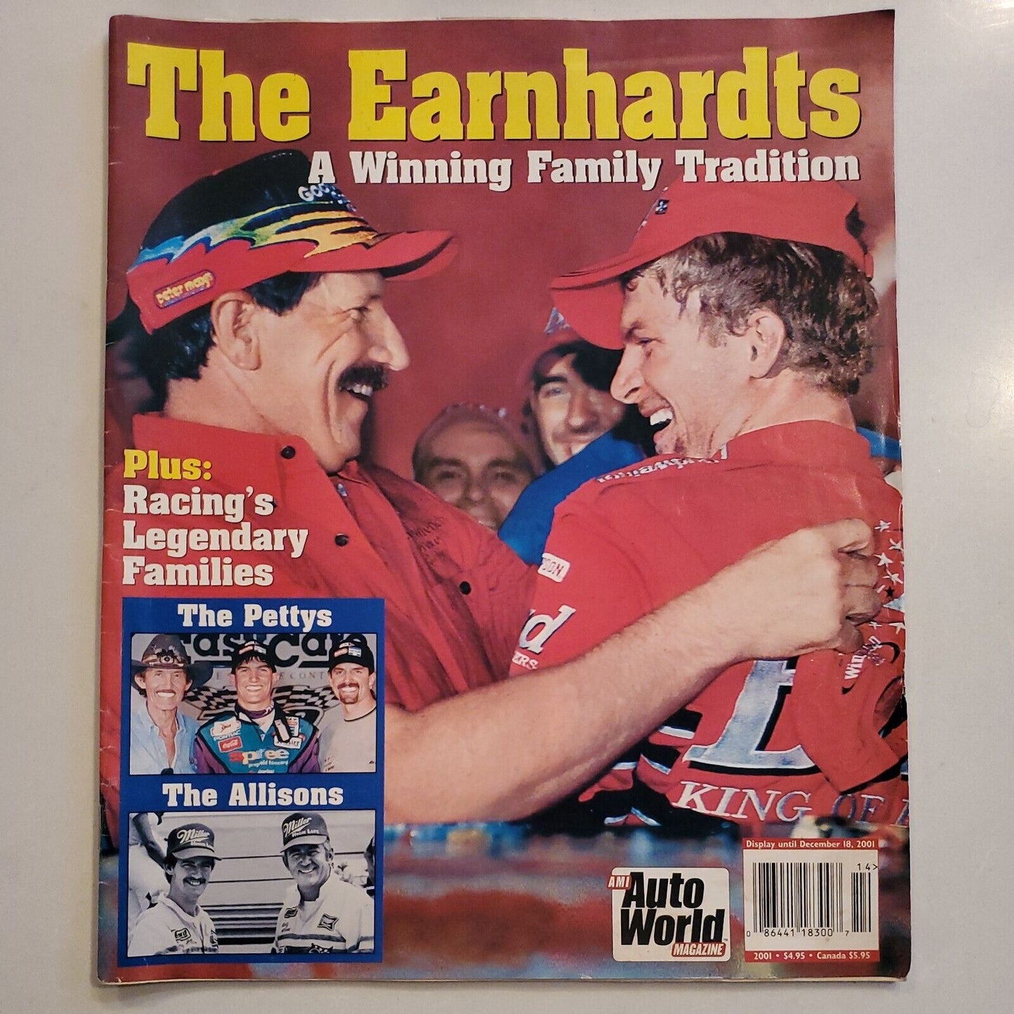 Earnhardts 2001 Autoworld Magazine Dale Earnhardt & Jr