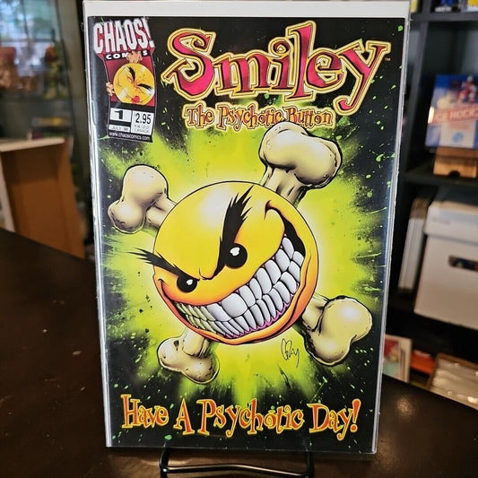 Smiley The Psychotic Button #1 NM (1998 Chaos Comic)