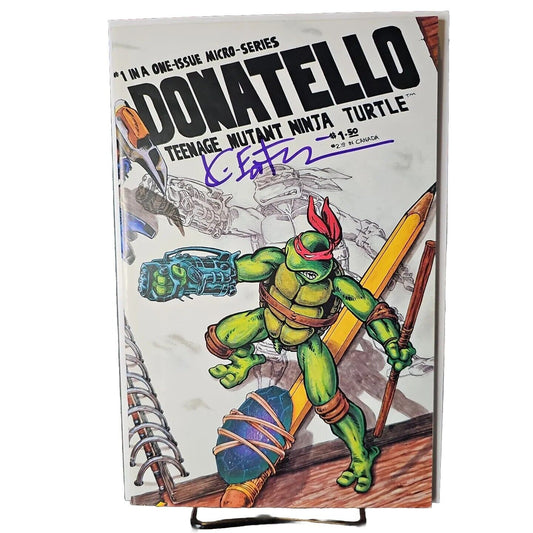 Donatello #1 VF 1986 Mirage Studios #1 issue micro series TMNT SIGNED EASTMAN