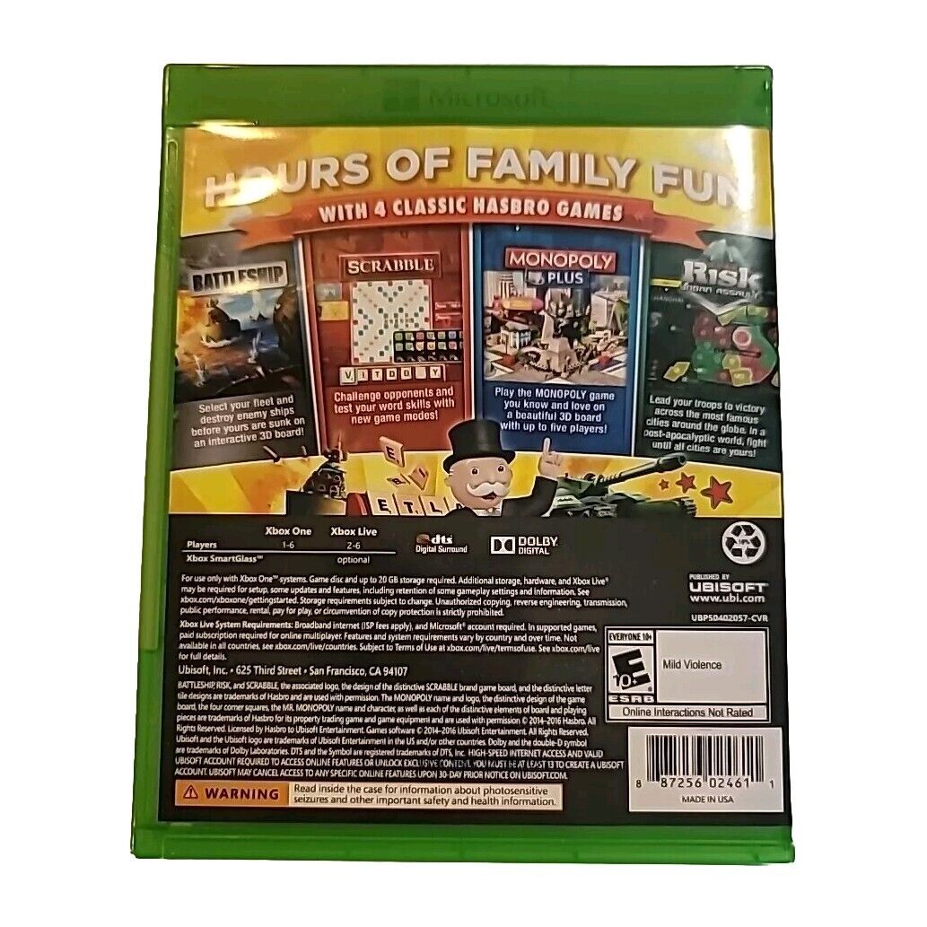 Hasbro Family Fun Pack: Conquest Edition (Microsoft Xbox One, 2016) 