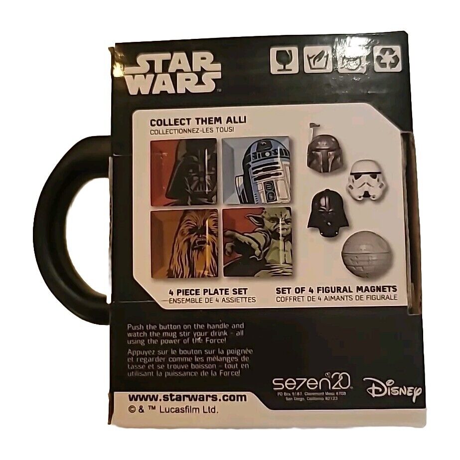 Star Wars Disney Darth Vader Self Stirring Mug — Brand New