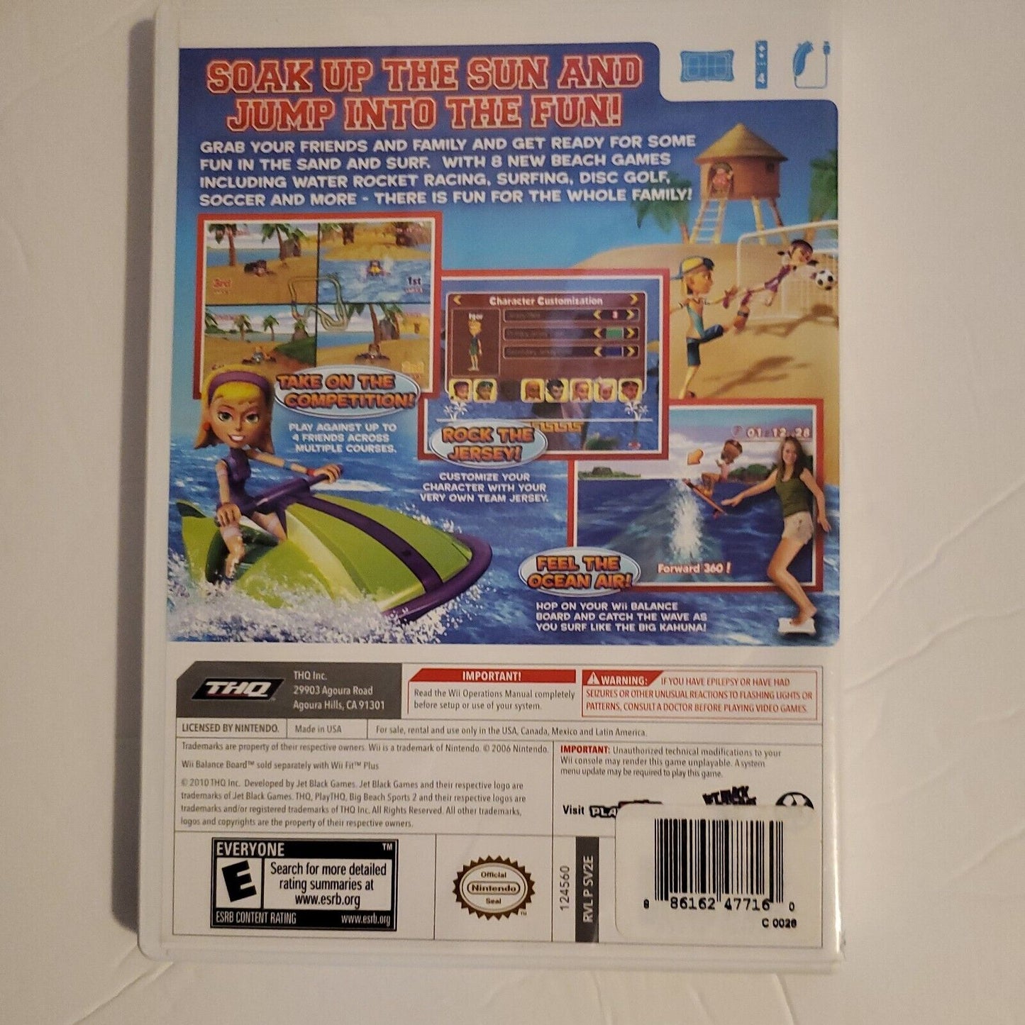 Big Beach Sports 2 (Nintendo Wii, 2010) Complete CIB