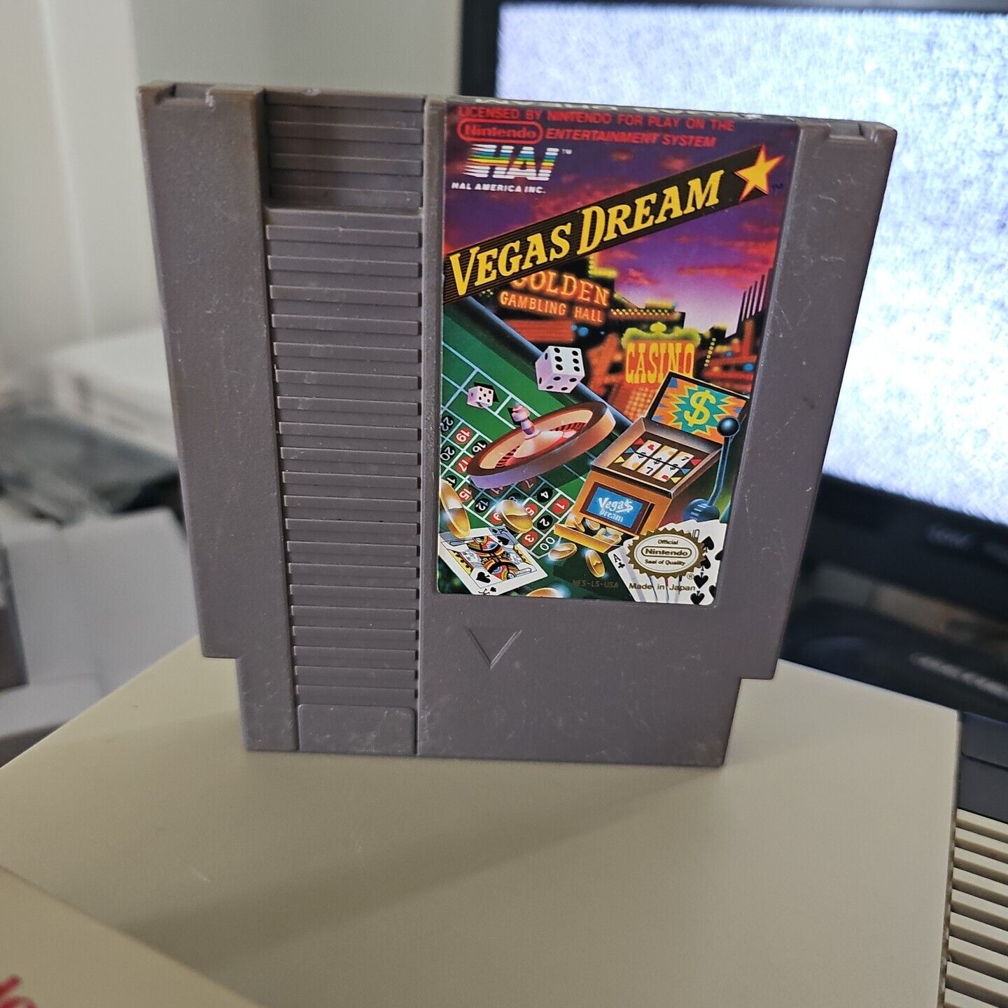 Vegas Dream Original Nintendo NES Game Tested/Working/Authentic