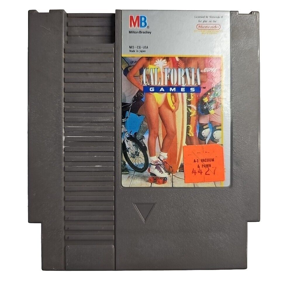 California Games (Nintendo Entertainment System, 1989) NES Tested Works Well