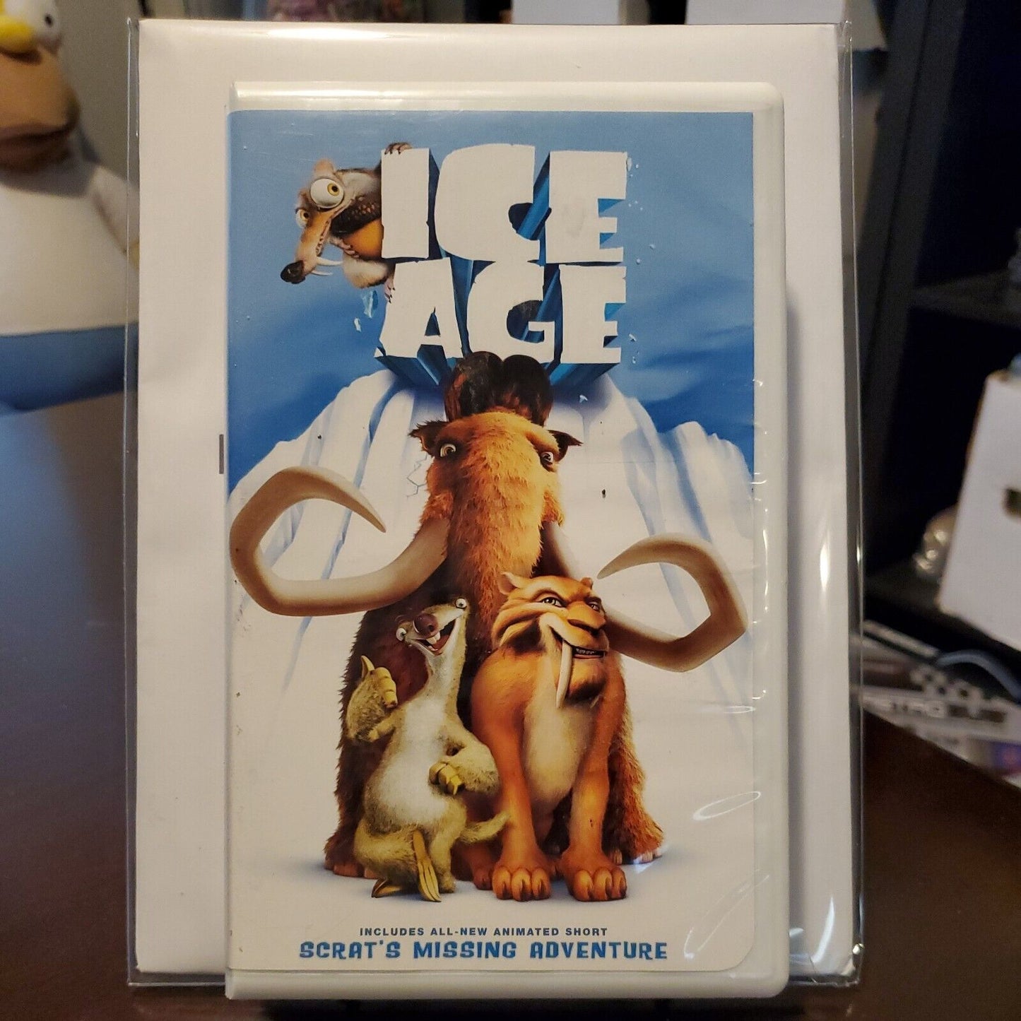 Ice Age VHS Home Video 2002 Family Film Bonus Short Scrats Missing Adventure Vtg