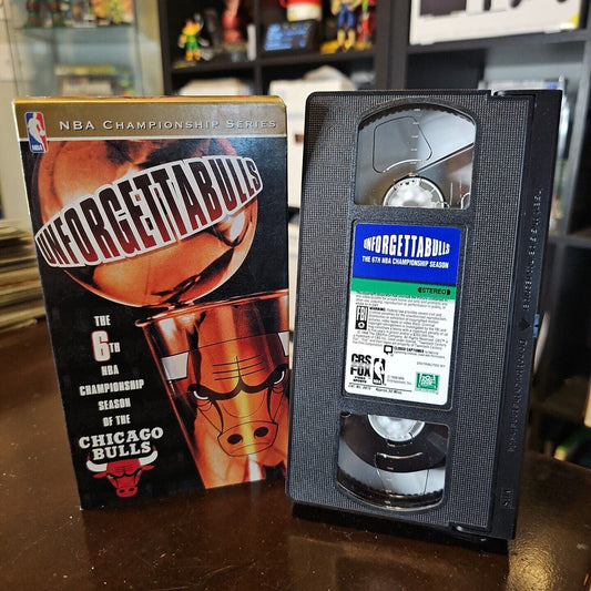 Chicago Bulls Jordan VHS Tape 'UNFORGETABULLS' 1998 NBA Finals 6th Championship