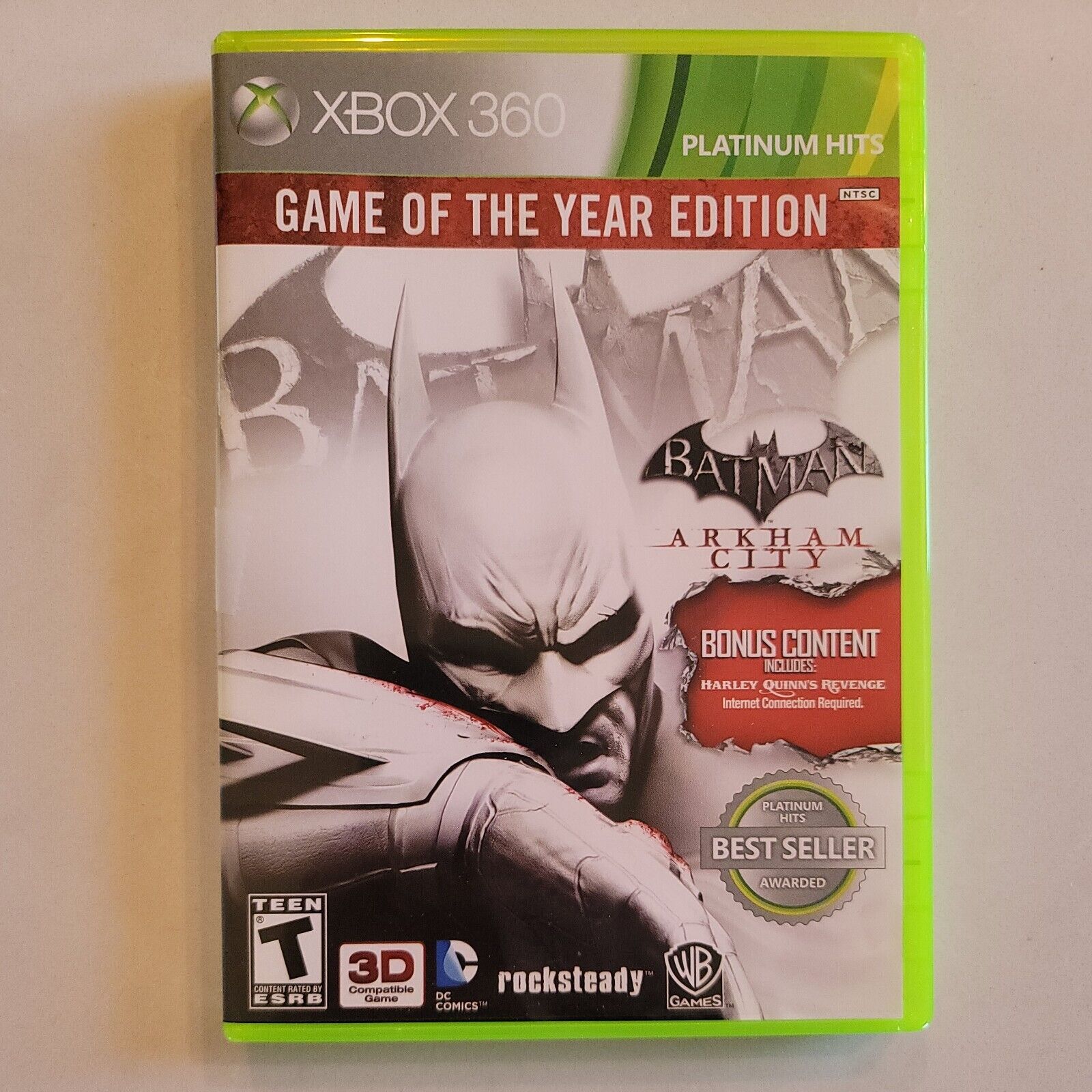 Batman: Arkham City Game of the Year Edition Microsoft Xbox 360 CIB Complete BB3