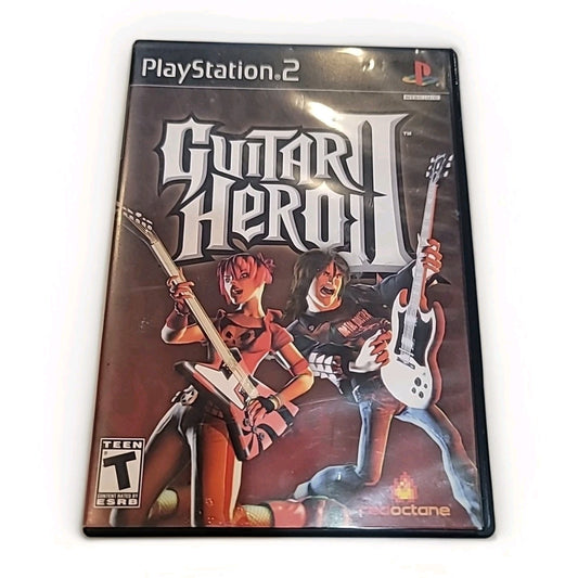 Guitar Hero II (Sony PlayStation 2, 2006) PS2 BOX & MANUAL ONLY NO GAME