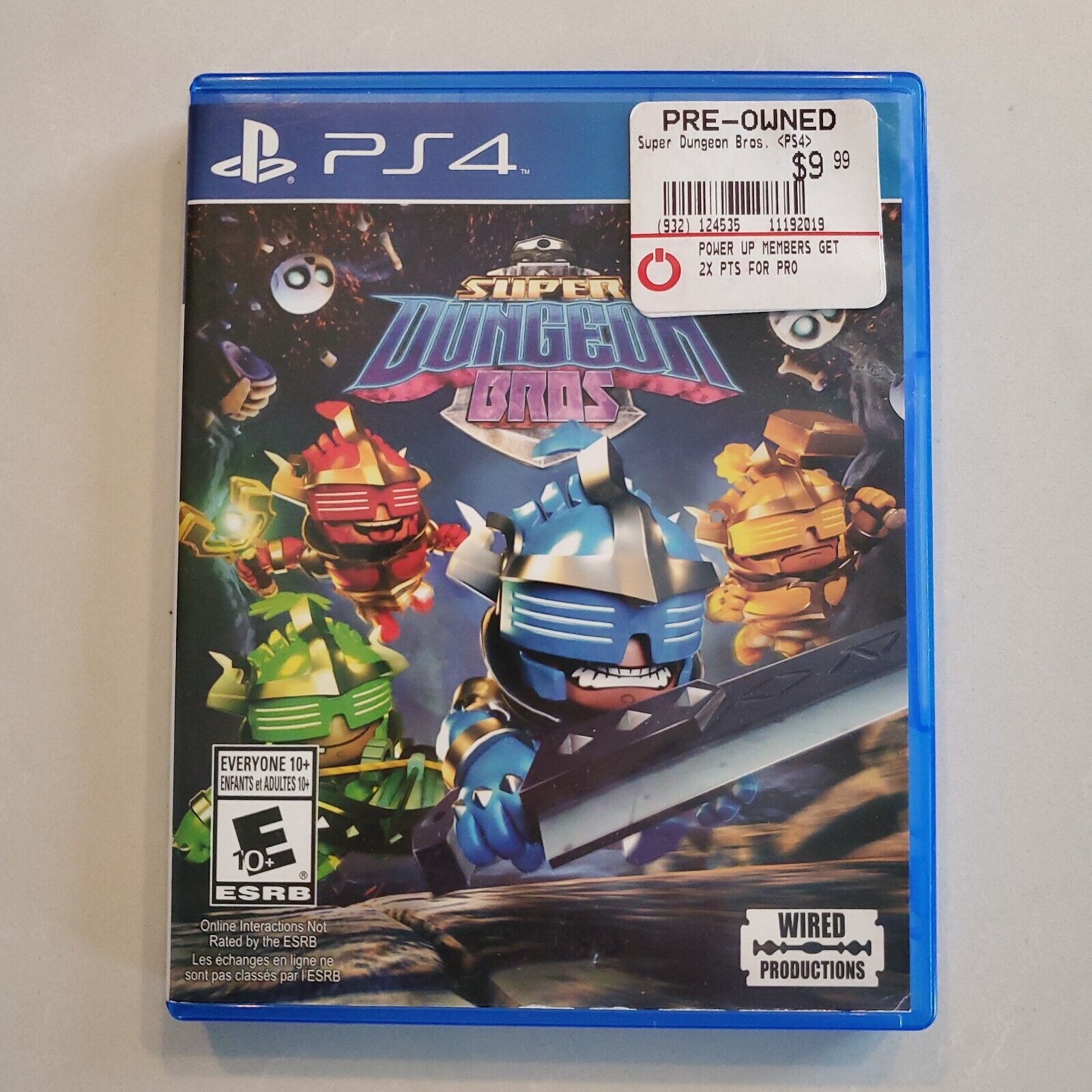 Super Dungeon Bros. Sony PlayStation 4 PS4 NO Manual Tested CLEAN