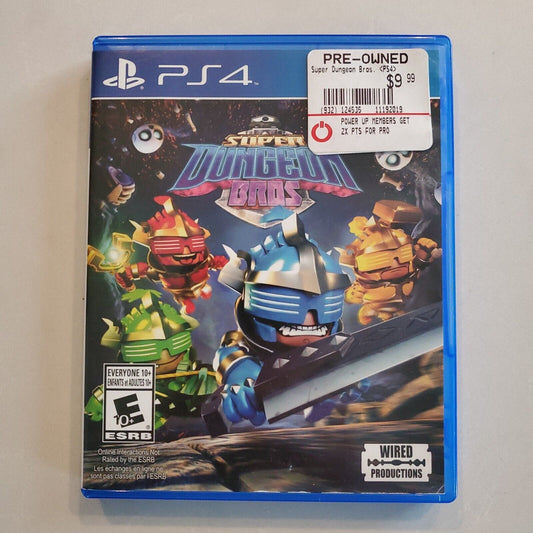 Super Dungeon Bros. Sony PlayStation 4 PS4 NO Manual Tested CLEAN