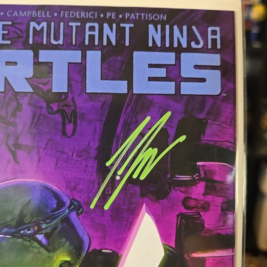 TMNT TEENAGE MUTANT NINJA TURTLES 147 NM Joe Doyle SIGNED Greg Horn VARIANT