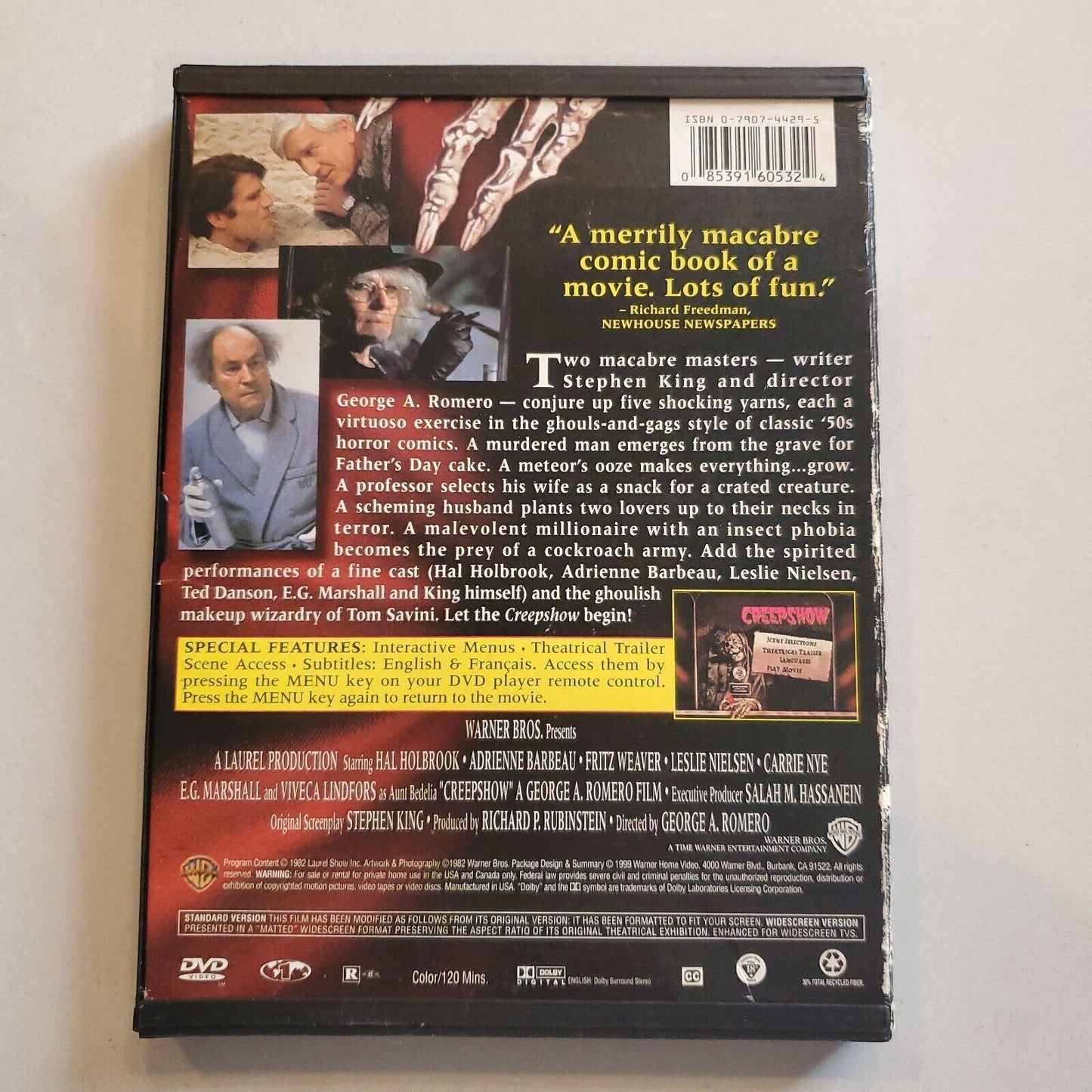 DVD: Creepshow (Snap Case Packaging), Stephen King,Ed Harris,Viveca Lindfors,Car