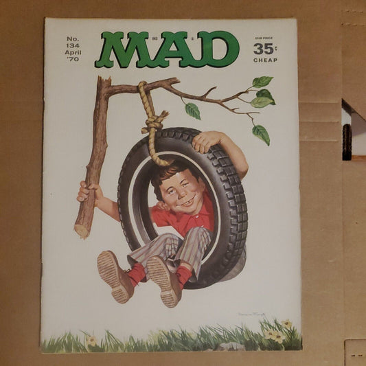 Mad Magazine April 1970 No. 134 Self Swing on a Branch Fine