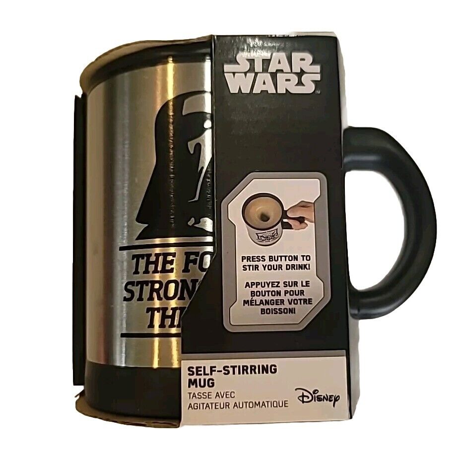 Star Wars Disney Darth Vader Self Stirring Mug — Brand New