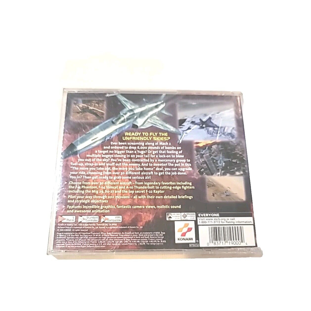 AirForce Delta (Sega Dreamcast, 1999) CIB COMPLETE