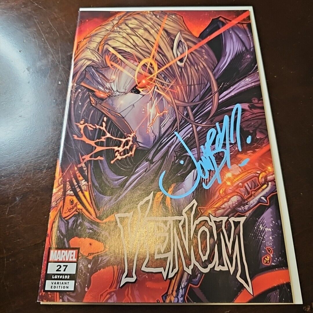 VENOM #27 JONBOY MEYERS MASKED VARIANT - TRADE DRESS Double Cover Error Signed