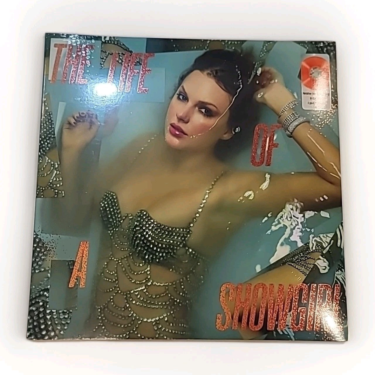 TAYLOR SWIFT - THE LIFE OF A SHOWGIRL (ORANGE GLITTER VINYL LP) Sealed 