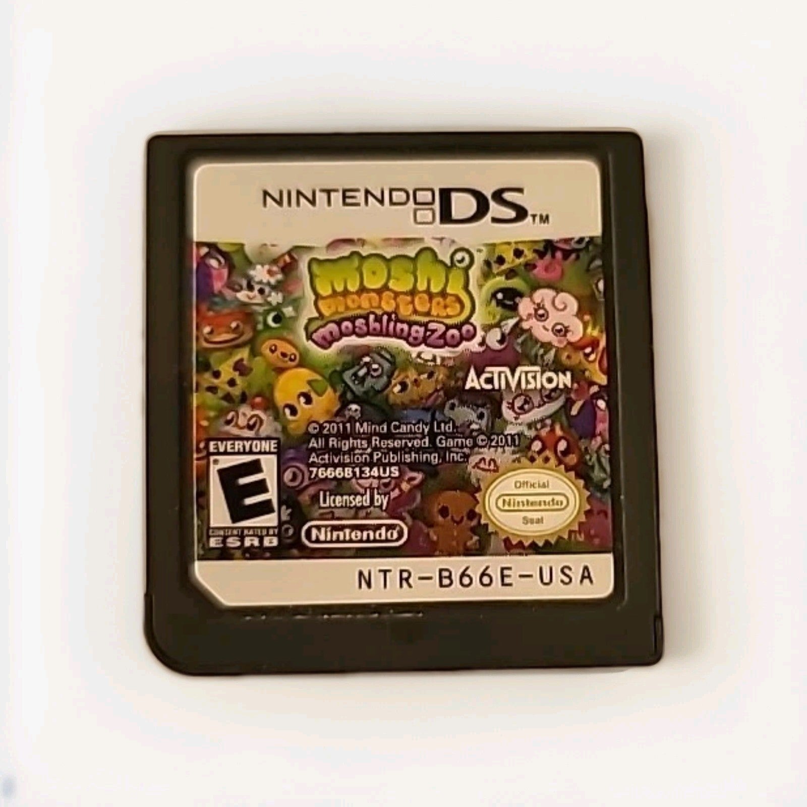 Moshi Monsters: Moshling Zoo (Nintendo DS, 2011) authentic, game cart only
