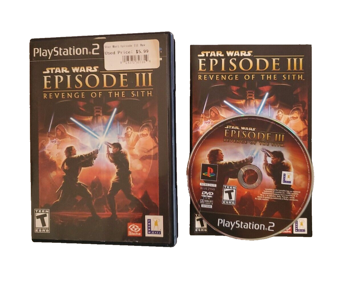 Star Wars Episode III 3: Revenge Of The Sith PlayStation 2 PS2 Game CIB