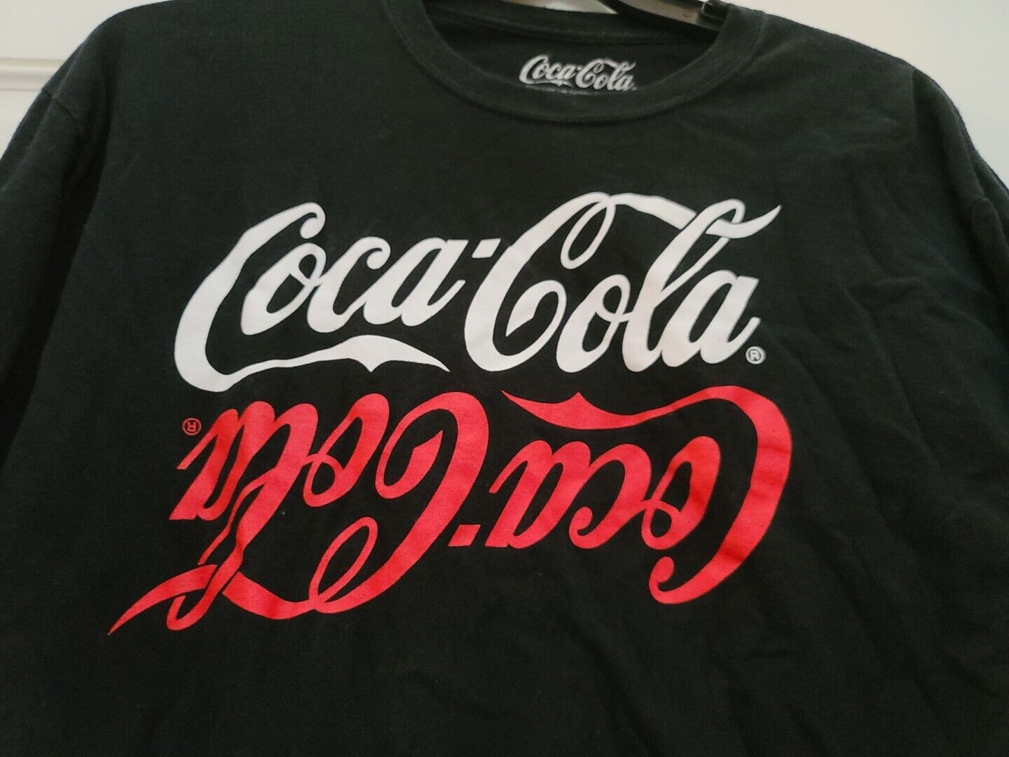 Coca-Cola Shirt Size XL Black, White And Red Long Sleeve Pull Over