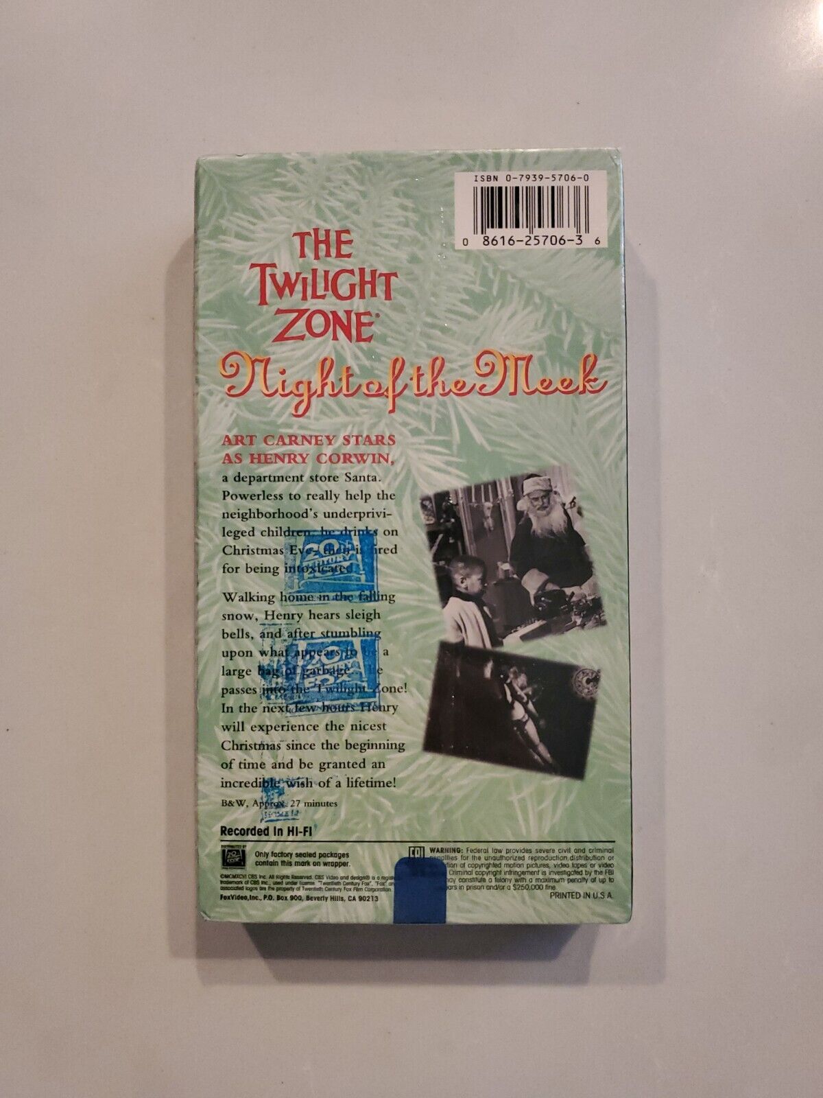 The Twilight Zone Christmas: Night of the Meek (VHS, 1992)new sealed!