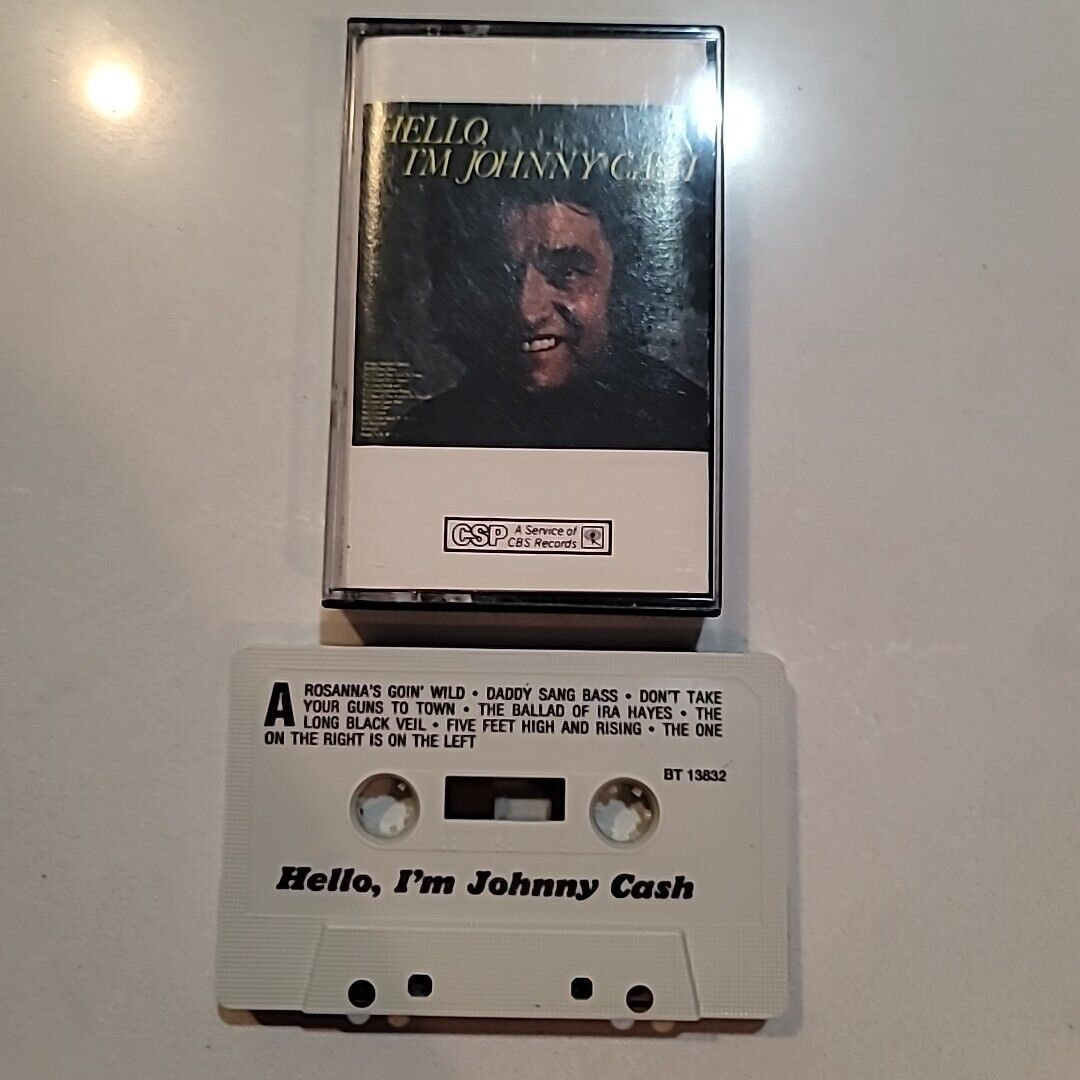 Johnny Cash - Hello, I’m Johnny Cash (1977) Music Cassette Tape