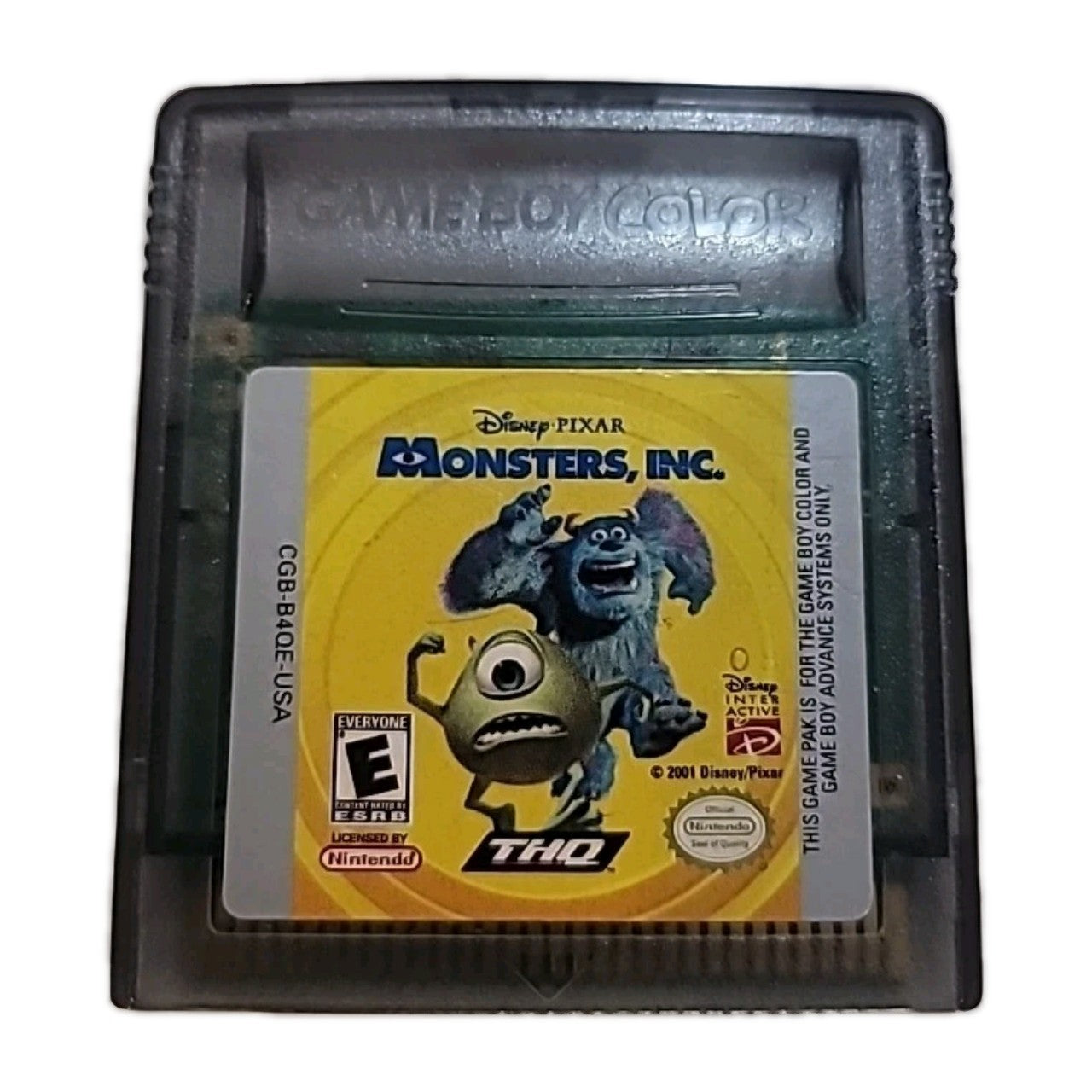 Monsters, Inc. (Nintendo Gameboy Color, 2001) GBC Cartridge Cart ONLY Disney Pix