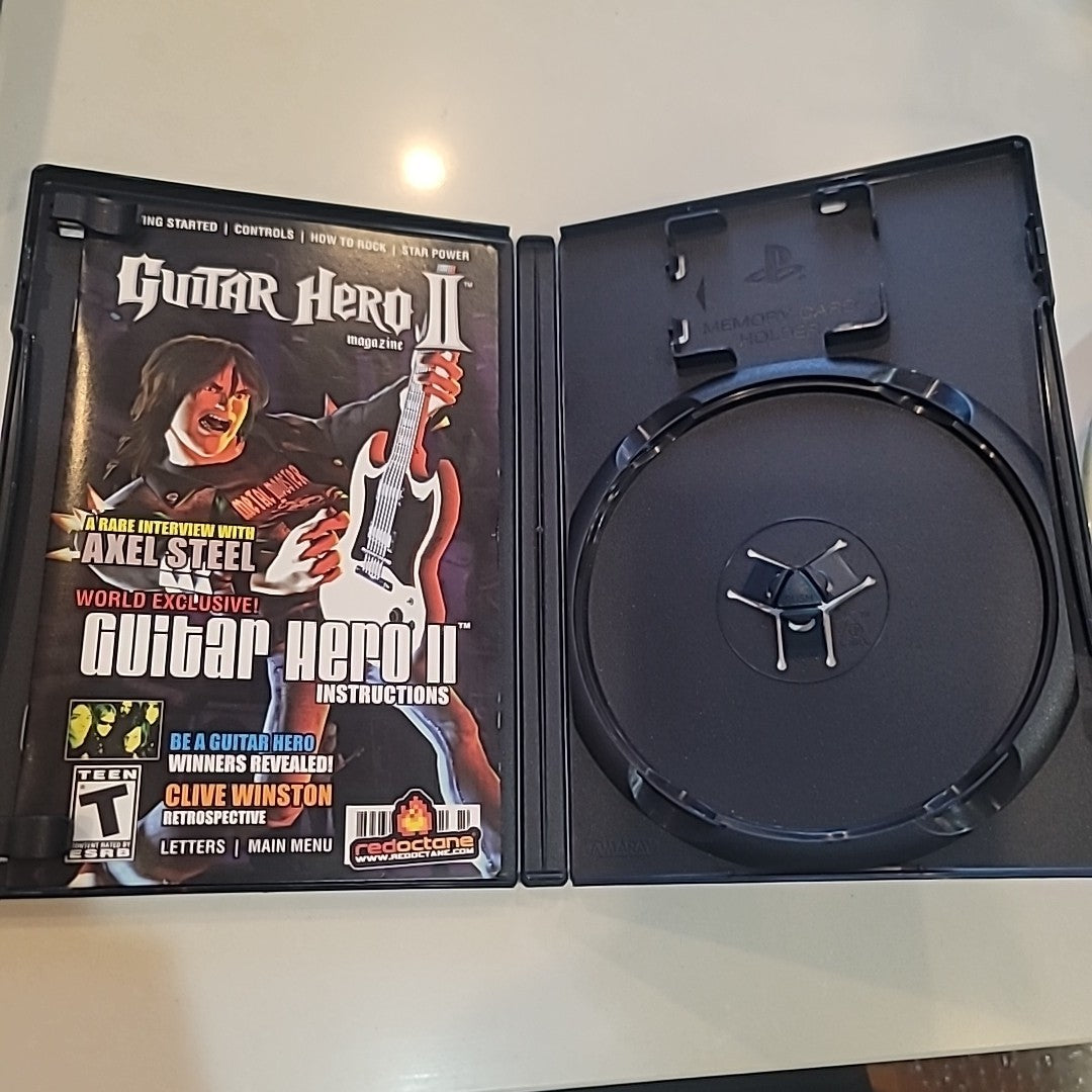 Guitar Hero II (Sony PlayStation 2, 2006) PS2 BOX & MANUAL ONLY NO GAME