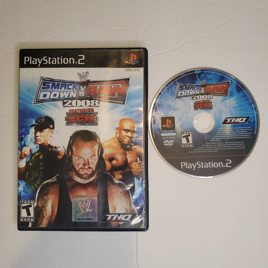 WWE SmackDown vs. Raw 2009 Complete in case No Manual PlayStation 2 PS2