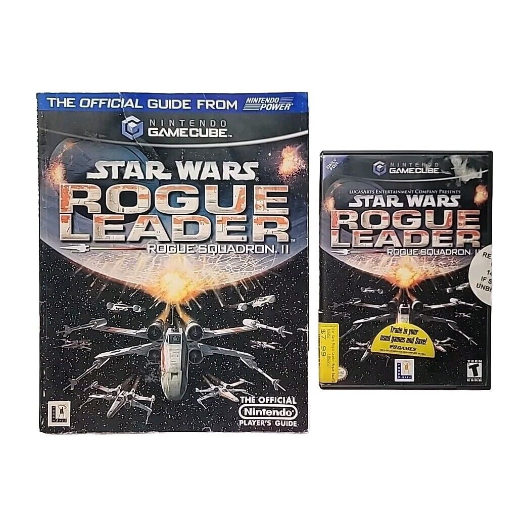 Star Wars Rogue Leader GameCube CIB w/Nintendo Power Guide