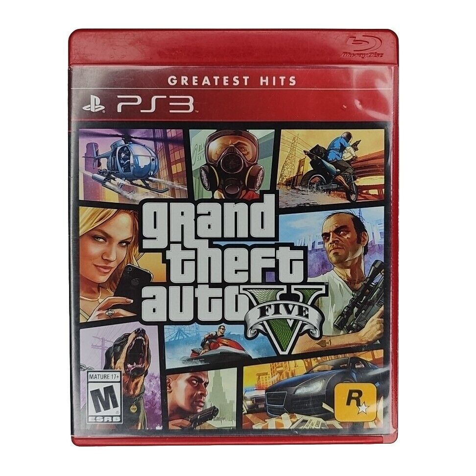 Grand Theft Auto V GTA 5 PS3 (PlayStation 3, 2013) CIB With Manual