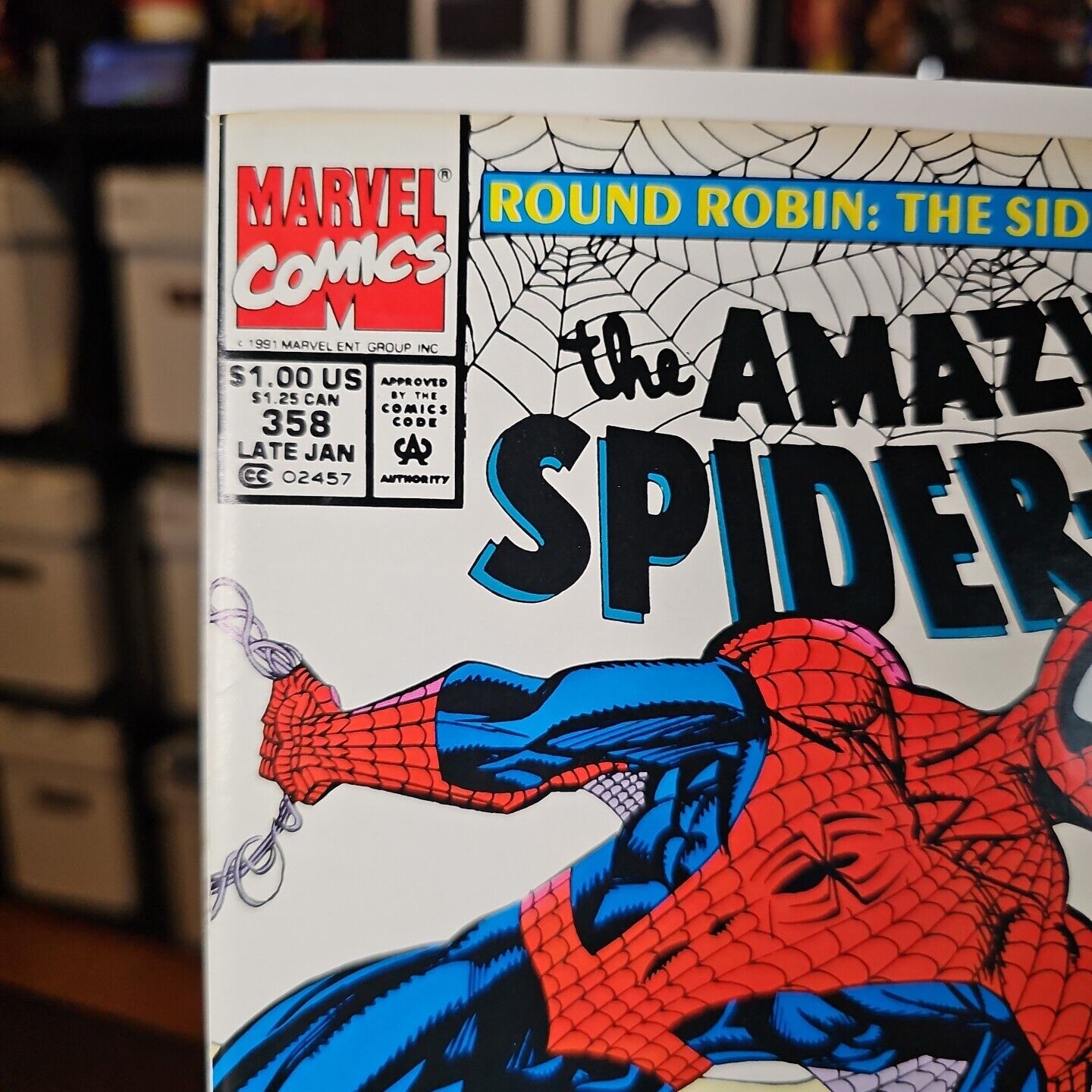 Amazing Spider-Man #358 Marvel 1992 Round Robin: The Conclusion NEWSSTAND