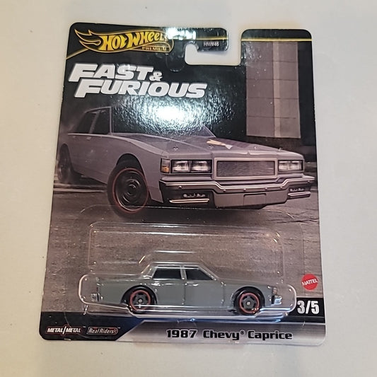 Mattel Hot Wheels 1987 Chevy Caprice Diecast Car Fast and the Furious Premium