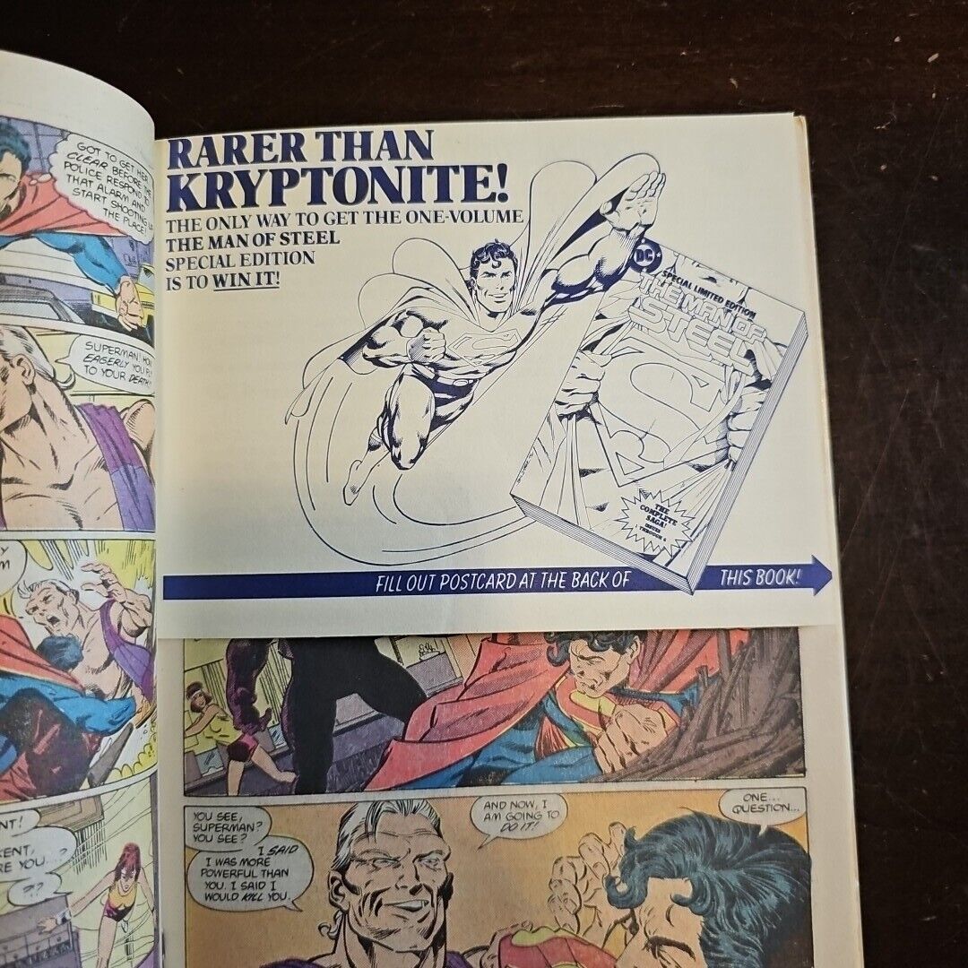 Superman #1 Byrne Includes Post Card! Very Good