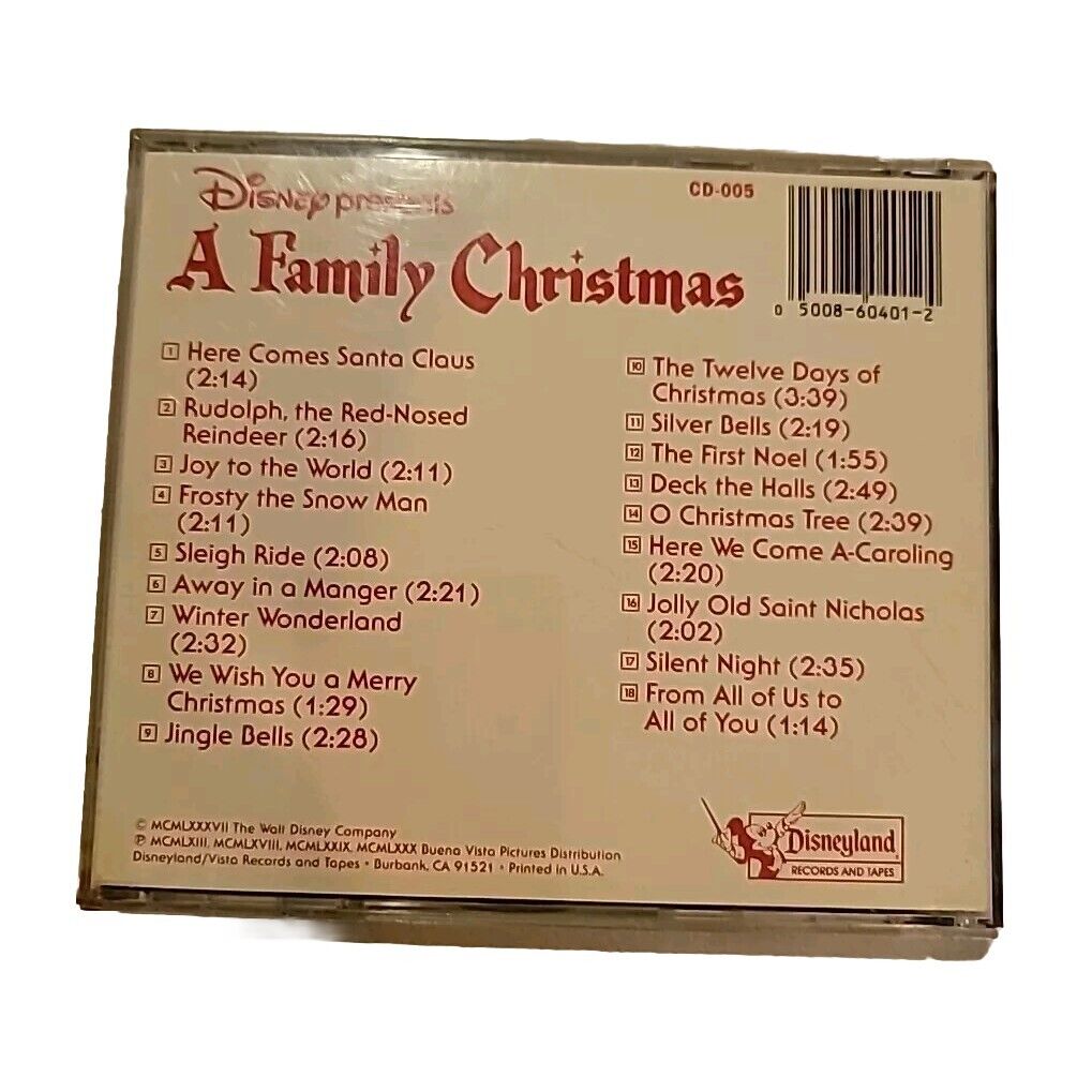 Disney Presents A Family Christmas CD