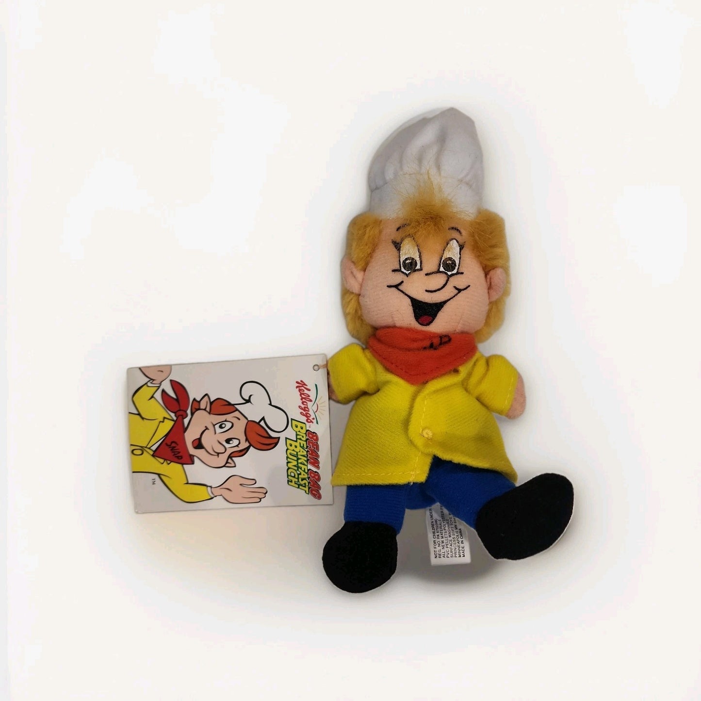 1997 Kellogs Bean Bag Breakfast Bunch Rice Krispies Snap Plush Beanie NWT Toy