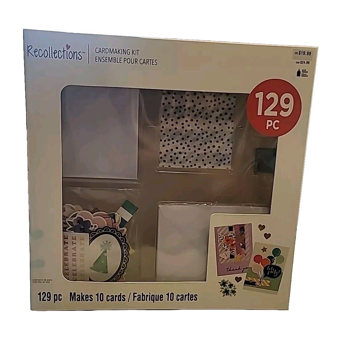 Recollections card making craft kit Makes 10 Cards