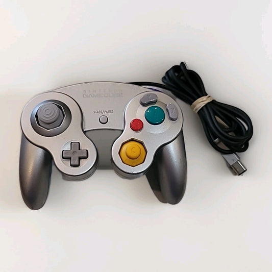 Nintendo Gamecube Controller - Platinum Silver  OEM | TIGHT JOYSTICKS | TESTED