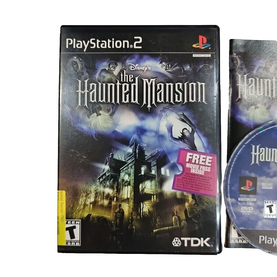 The Haunted Mansion PS2 PlayStation 2 + Movie Ticket - Complete CIB