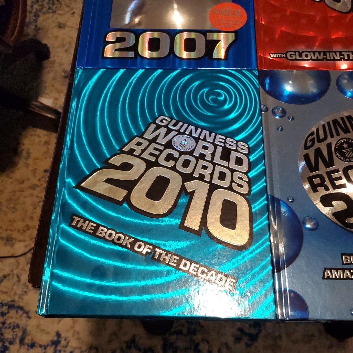 Lot of 6 Guinness World Records Hardcover - 2007, 2008, 2009, 2010, 2012, 2013