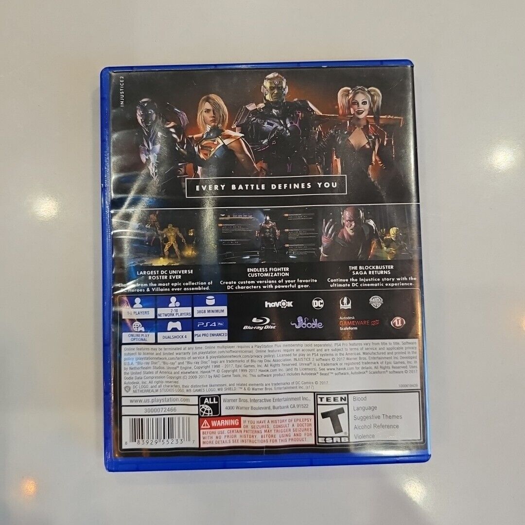 Injustice 2 (Sony PlayStation 4, 2017) - Complete CIB