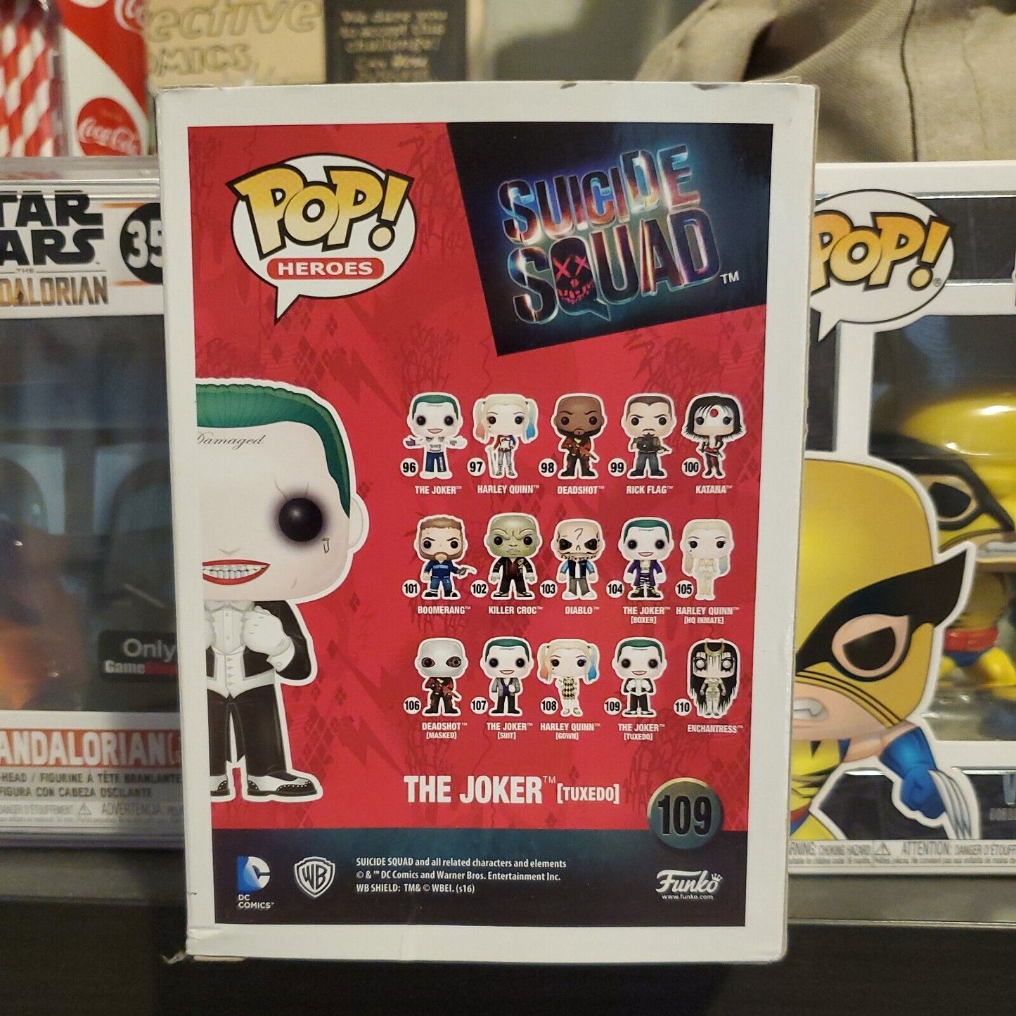 Funko Pop! HEROES The Joker #109 TUXEDO Hot Topic EXCLUSIVE