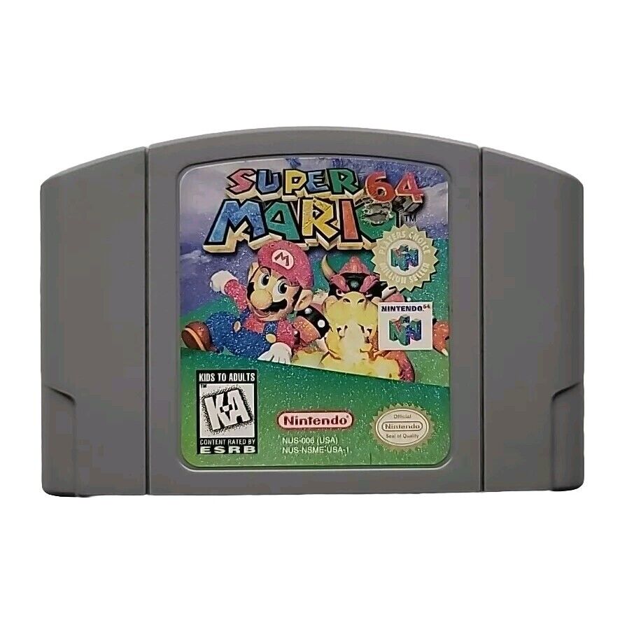 Super Mario 64 Players Choice 1996 Nintendo 64 N64 Cart Authentic Tested/Working