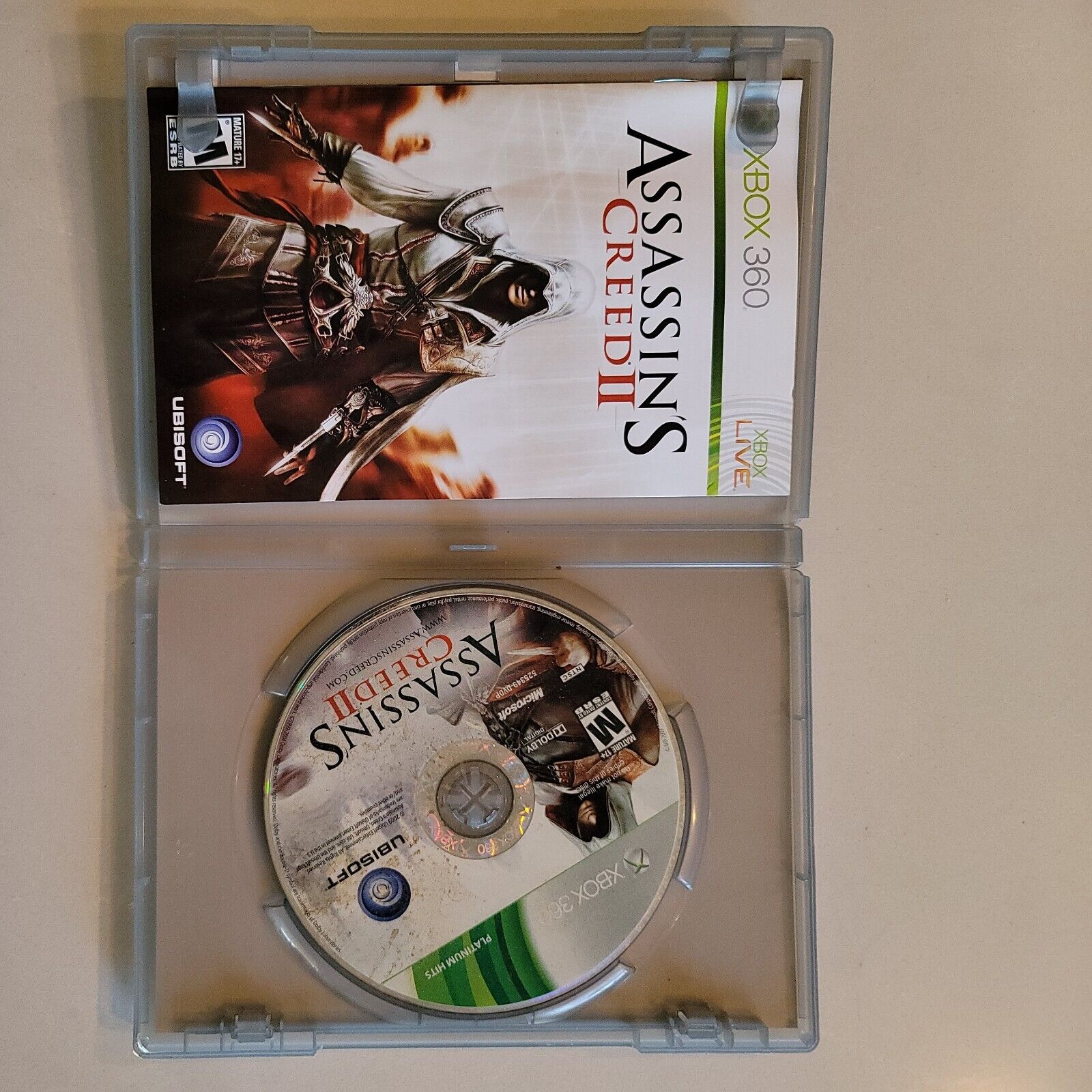 Assassin's Creed II 2 (Microsoft Xbox 360 Game) Complete with Manual CIB BB3