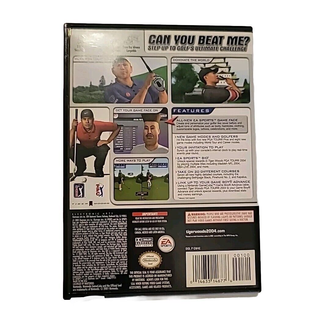 Tiger Woods PGA Tour 2004 (Nintendo GameCube, 2003)