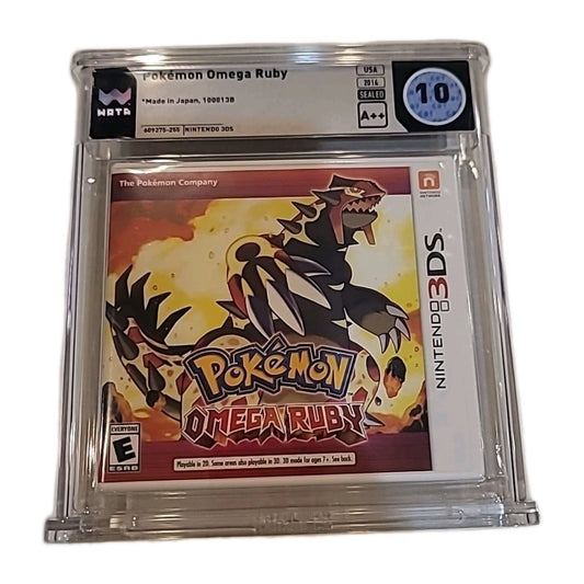 Nintendo 3DS Pokemon Omega Ruby, Sealed - WATA Graded 10 A++