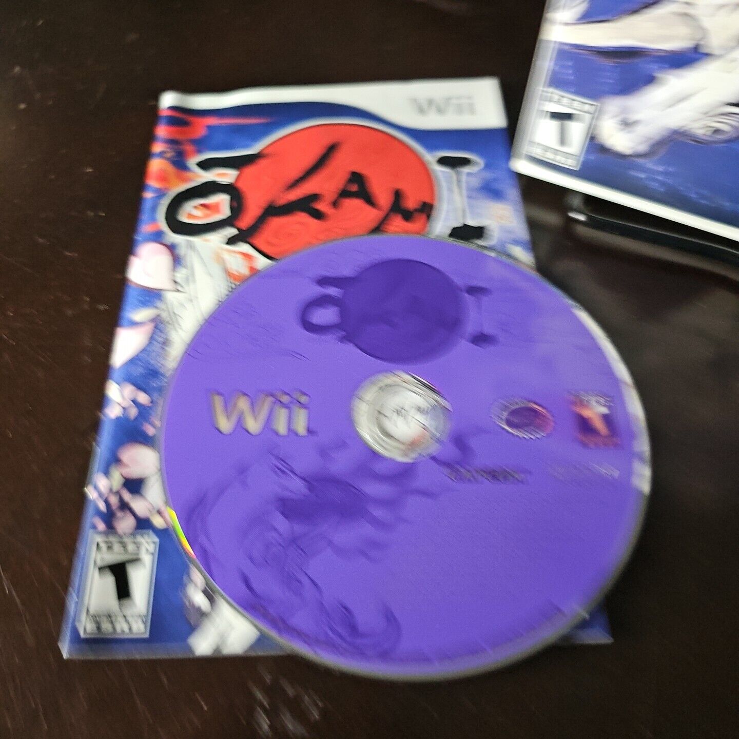 Okami Authentic CIB Complete In Box 1st Release Purple Disc (Nintendo Wii, 2008)