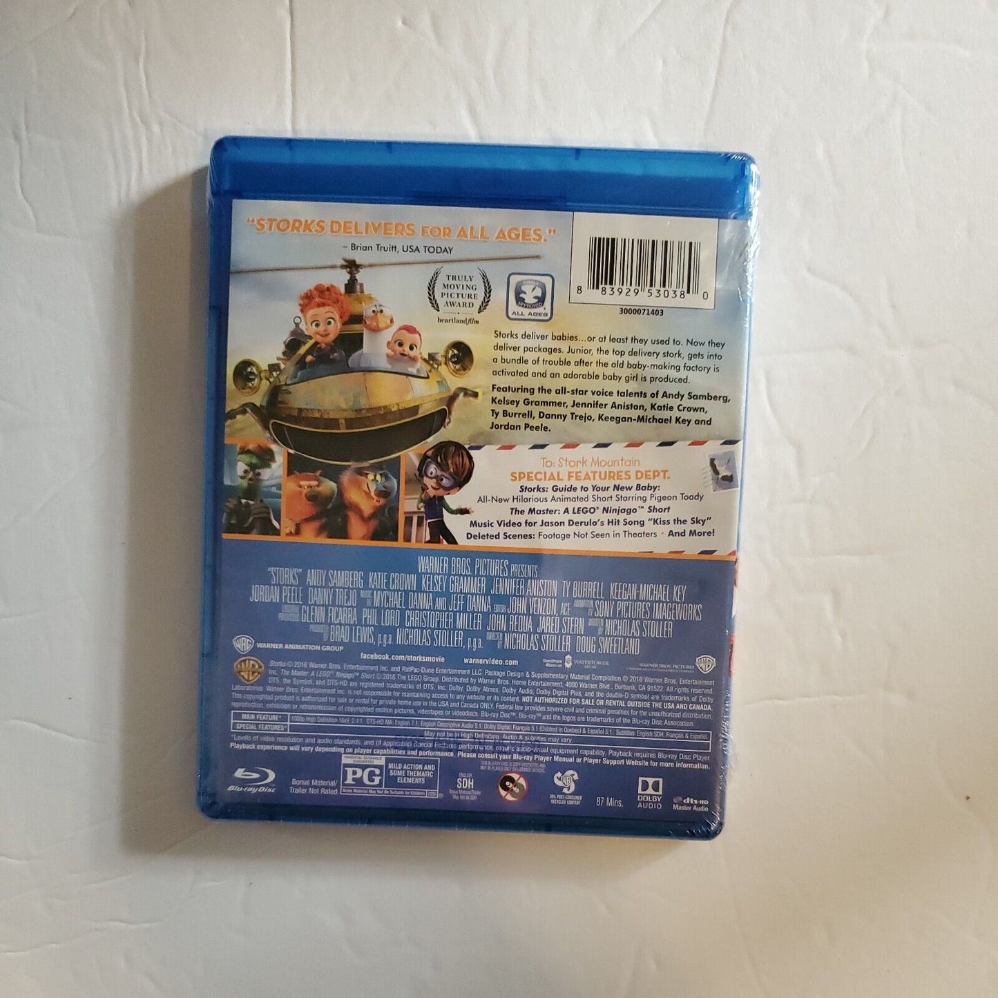 Storks (Blu-ray,2016) Kids Comedy,Brand New Factory Sealed! USA! READ Desc L1