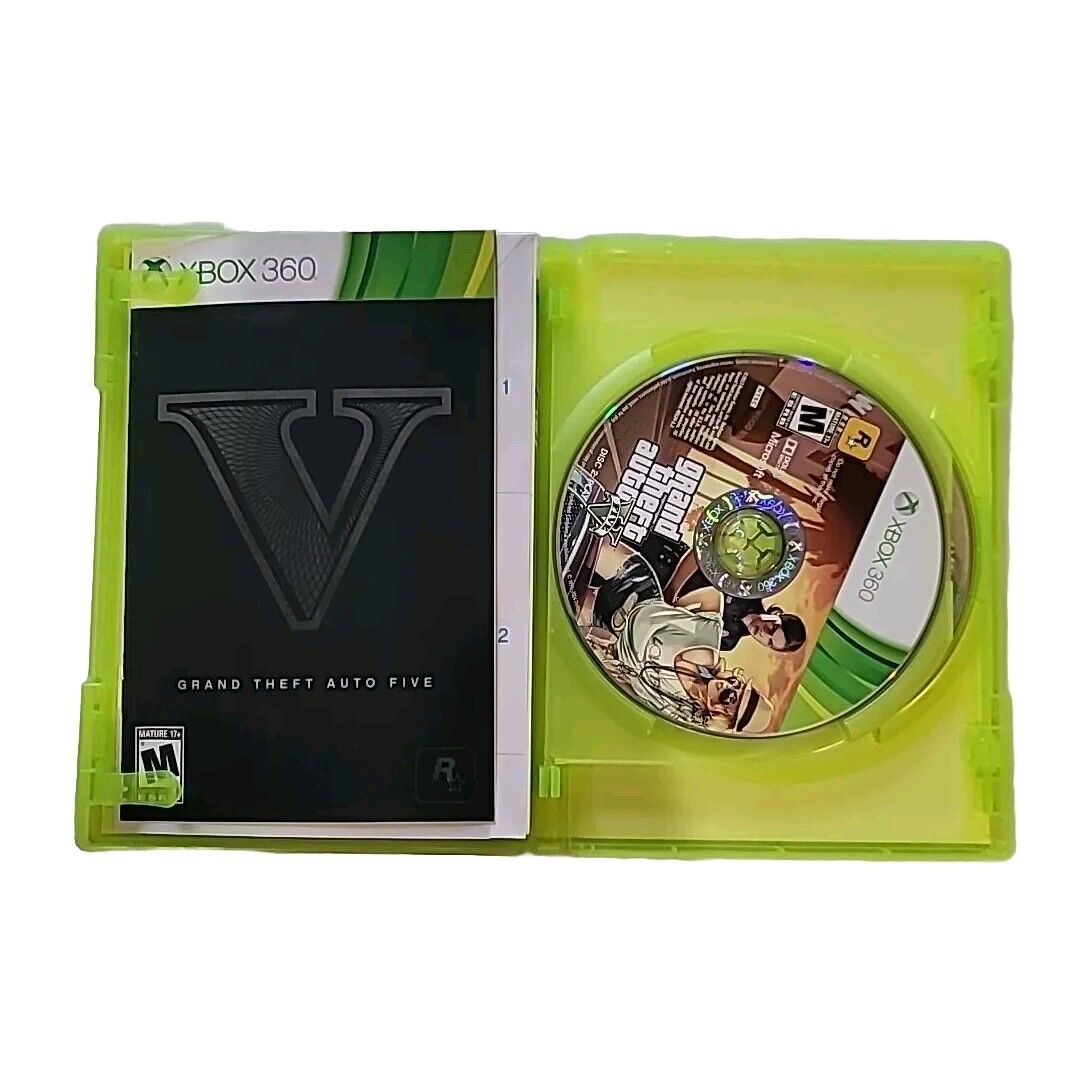 Grand Theft Auto V (Microsoft Xbox 360, 2013) CIB Complete 